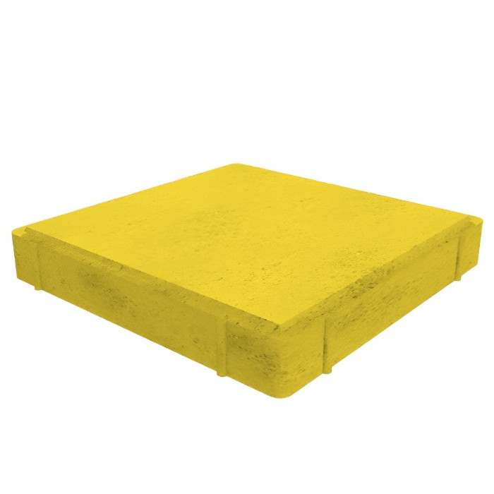 Квадратная тротуарная плитка 500х500х70 мм Желтый