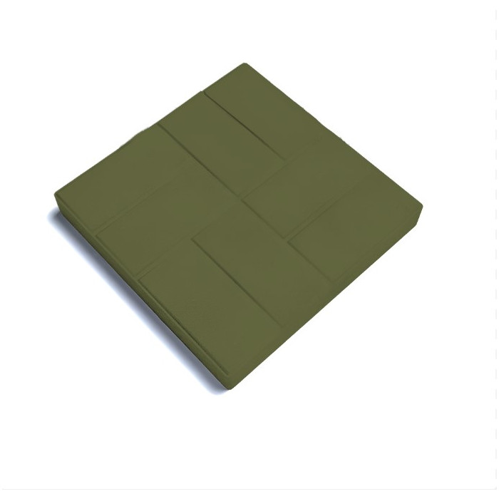 Квадратная тротуарная плитка 500х500х70 паркет Зеленый